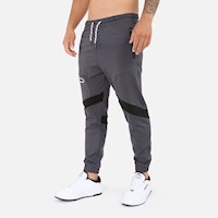 Pantalón New Athletic Souta Plomo Con Negro Hombre