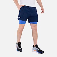 Short Biker New Athletic Tobias Azul Oscuro Hombre