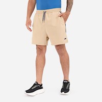 Short New Athletic Renzo Beige Con Azul Hombre