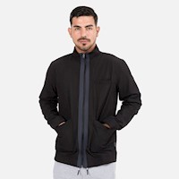 CASACA NEW ATHLETIC FRED NEGRO HOMBRE