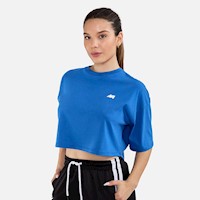 Polo Crop New Athletic Jimena Azulino Mujer