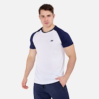 Polo Mc New Athletic Archie Blanco Con Azul Oscuro Hombre