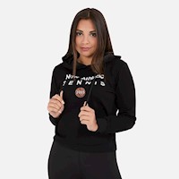 Polera New Athletic Tennis Negro Mujer