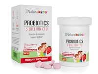 Natural Slim Kids Probiotic Billon Cfu Strawberry Flavor 60 Tabletas Masticables