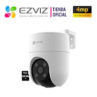 Cámara IP Exterior H8C 4MP 2K Ezviz 360° Tecnología IA + SD 128GB