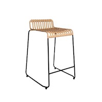 Silla Bar Olive Rattan Natural 75cm