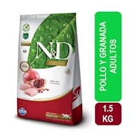 N&D Prime Feline Pollo y Granad Gatos Adultos 1.5 Kg