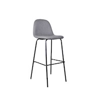 Silla Alta de Bar Bhora Gris Oscuro 75 cm