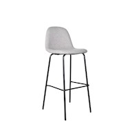 Silla Alta de Bar Bhora Gris Claro 75 cm