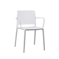 Silla de Comedor Maviiz con Reposabrazos Blanca