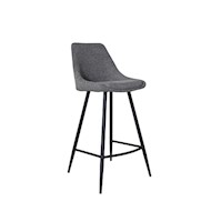 Silla Alta de Bar Beat Gris Oscuro 75 cm