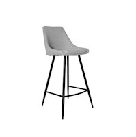 Silla Alta de Bar Beat Gris Claro 65 cm