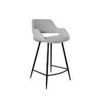 Silla Alta de Bar Crush Gris