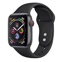 Correa Silicona para Apple Watch 42mm y 44mm - Serie 1/2/3/4 NEGRO