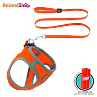 Arnes De Perro Doco Athletica L Naranja Correa Regalo