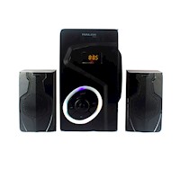 Parlante 2.1 Halion NEON HA-F70 Luces LED 120W Karaoke, USB, SD, BT