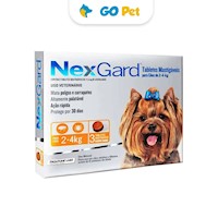 Nexgard 11.3 mg Perros 2 Kg a 4 Kg x 3