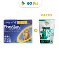 Nexgard Spectra S 3.5-7.5 Kg x 3 + GRATIS Snack Cookie Dogster