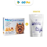 Nexgard 11.3 mg Perros (2 Kg a 4 Kg) x 3 Tabletas + Gratis Snack Pet´s Republic