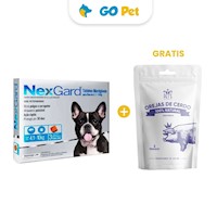 Nexgard 28.3 mg Perros (4.1 Kg a 10 Kg) x 3 Tabletas + Gratis Snack Pet´s Republ