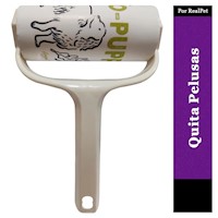Rodillo Quita pelusas de Perro y Gato 12 x 18 cm Blanco