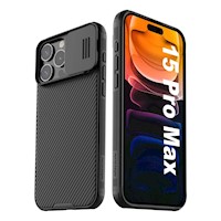 Case Nillkin Camshield Pro Ihone 15 pro Max - NEGRO
