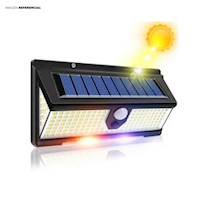 Lámpara Solar con Sensor 190 LED Brillantes Luces