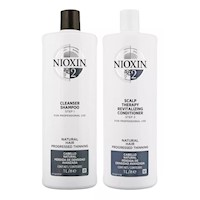 Nioxin-2 Shampoo  + Acondicionador 1000ml Cabello Natural