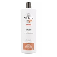 Nioxin 3 Shampoo Densificador para cabello teñido 1000ml