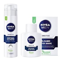 Pack Nivea for Men Sensitive: Espuma de Afeitar+ Bálsamo