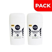 Dúo Pack Nivea Deo Hombre Barra Sensitive Protect - Frasco 50 Ml