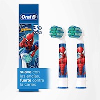 Cabezales De Repuesto Oral-B Spiderman Cepillo Eléctrico 2un
