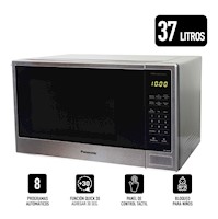 Microondas Panasonic NN-SB646SRPK Gris 37L