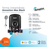 Terma Instantánea Sensation Max Negra Rotoplas