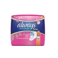 Toalla Higiénica Always Pink Protección Suave - Bolsa 8 UN