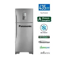 Refrigeradora Panasonic NR-BT51PV3XD No Frost 435 Litros Silver