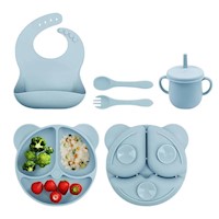 Kit De Alimentación Con Cuchara Silicona 5 Piezas