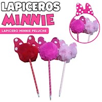 Lapiceros Pomposos De Minnie pack 4 Uni.