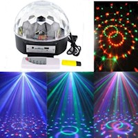 Parlante Bluetooth Bola Mágica Led Multicolor Fiesta Audiorítmica.