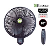 Ventilador de Pared con Control Remoto Bossko BK-8210PD