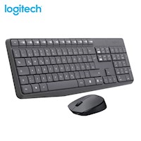 Teclado Logitech + Mouse Mk235 Wireless Usb Sp Black