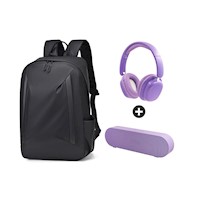 Set Nooz: Mochila + Headset + Speaker Morado