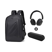 Set Nooz: Mochila + Headset + Speaker Negro