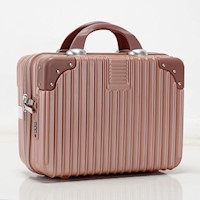Maleta De Mano Para Viaje Con Cerradura Peso Ligero Rigida - Rosa