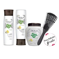 Pack Óleo De Coco Skala Cabello Seco Dañado + Cepillo Definidor Gratis