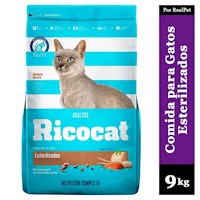 Comida para Gato Adulto Esterilizado Ricocat 9 kg