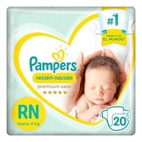 Pampers Recién Nacido Premium Care Talla RN 20 Unidades