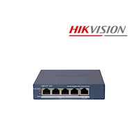 Switch PoE Hikvision DS-3E1105P-EI/M Administrable 5 puertos 100Mps