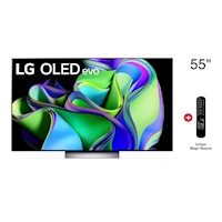 Televisor LG OLED Evo 55” 4K Smart TV con ThinQ AI OLED55C3PSA (2023)