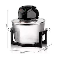 Freidora De Aire De 17l Halogena Antiadherente De 3500w